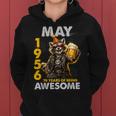 70Th Birthday Raccoon Beer May 1956Intage 70 Years Old レディースパーカー