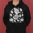 Cozyeason Duck かわいい 秋 パンプキン スパイス 秋 コーヒー 長袖tシャツ レディースパーカー