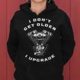 I Don't Get Older I Upgrade – Motorcycle Engine Graphic レディースパーカー