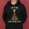 Giraffe Christmas I'm Fine Everything Is Fine Wildlife Women's Hoodie Giraffe Christmas I'm Fine Everything Is Fine Wildlife Women's Hoodie