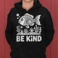 Be Kind Fish 学校教師の初日おめでとう レディースパーカー