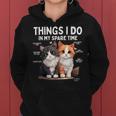 Things I Do In Mypare Time Cat Lover Men レディースパーカー