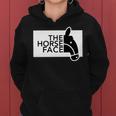 ザ・ホース・フェイス The Horse Face 午年 馬【十二支 干支】2026年 ブランド パロディ 長袖tシャツ レディースパーカー