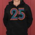 数字 25 25周年 男性 女性 25歳の誕生日 レディースパーカー