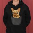 男性用、女性、子供用の胸ポケットに入った面白い子犬。 レディースパーカー