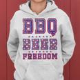 Bbq Beer Freedom シャツ ビンテージ レディースパーカー