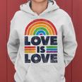 Lgbtq Love Is Love Gay Pride Lgbt Ally Rainbow Flagintage レディースパーカー
