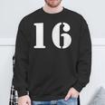16番 16番 番号付き スウェットシャツ 高齢者への贈り物