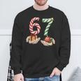 6 7 Meme 67 Christmas Pajamas Holiday Gen Alpha Slang Sweatshirt Gifts for Old Men