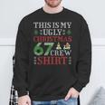 67 Meme Six Seven Brainrot This Is My Ugly Christmas 67 Crew Sweatshirt Gifts for Old Men