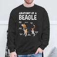 Anatomy Of A Beagle ファニービーグル スウェットシャツ 高齢者への贈り物