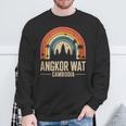 Angkor Wat Cambodia Retro Rainbow And Fun Vintage Temple Tank Top Sweatshirt Unisex Gifts for Old Men
