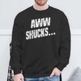 Awwhucksトウモロコシ好き 面白いことわざグラフィック スウェットシャツ 高齢者への贈り物