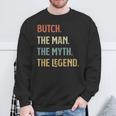 Butch The Man Myth And Legend ファニーネーム カスタマイズ可 スウェットシャツ 高齢者への贈り物