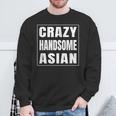 Crazy Handsome アジアンファニーtシャツ スウェットシャツ 高齢者への贈り物
