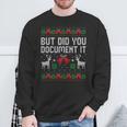 But Did You Document It Office Christmas Ugly Sweater Sweatshirt Gifts for Old Men