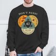 Don't Panic Life Universe Everything 42F 宇宙愛好家 スウェットシャツ 高齢者への贈り物
