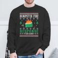 Dumpster Fire Response Team Leader Christmas Ugly Sweater Sweatshirt Gifts for Old Men