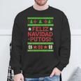 Feliz Navidad Putos Ugly Christmas Sweater Sweatshirt Gifts for Old Men