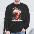 Fun Six Seven 6 7 Meme Couples Pajamas Christmas Tree Lights Sweatshirt Gifts for Old Men