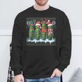 Pickles Christmas Lights Santa Hat Xmas Ugly Sweater Sweatshirt Gifts for Old Men