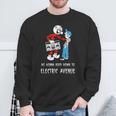Reddy Kilowatt Electric Avenue 80年代ブームボックス ビンテージ スウェットシャツ 高齢者への贈り物