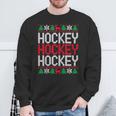 Xmas Ornaments Ugly Christmas Sweater Hockey Player Sweatshirt Gifts for Old Men Xmas Ornaments Ugly Christmas Sweater Hockey Player Sweatshirt Gifts for Old Men