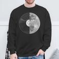 Half Mooninyl Record – Music Lover Lunar Graphic スウェットシャツ 高齢者への贈り物