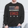 Impresionante Banderaintage De Estados Unidos Desde 1965 De Diciembre De 1965 Manga Larga Camisa de entrenamiento Regalos para ancianos