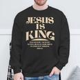 Jesus Is King Bibleerse John 14 スウェットシャツ 高齢者への贈り物