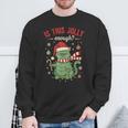 Is This Jolly Enough Cat Christmas Humor Sweatshirt Gifts for Old Men