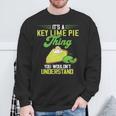 Key Lime Pie Thing レモンパイ デザート タルト フロリダパイ 長袖tシャツ スウェットシャツ 高齢者への贈り物