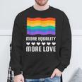 Lgbt More Equality More Lovetシャツ Lgbtq ゲイ レズビアン Lgbt スウェットシャツ 高齢者への贈り物