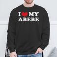 I Love My Abebe アイ・ラブ・マイ・アベベ 長袖tシャツ スウェットシャツ 高齢者への贈り物
