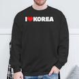 I Love ハート Korea スウェットシャツ 高齢者への贈り物