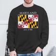 Maryland Flag 7Th Ustate 1788 Maryland Native スウェットシャツ 高齢者への贈り物