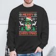 Merry Picklemas Fun Christmas Ugly Sweater Sweatshirt Gifts for Old Men