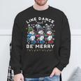 Be Merrynowman Line Dance クリスマス 面白い ホリデーダンス スウェットシャツ 高齢者への贈り物