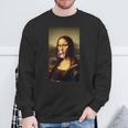 Mona Lisa チューインガム レオナルド・ダ・ヴィンチ ジョコンダ イタリアアート スウェットシャツ 高齢者への贈り物