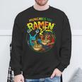 Munchies ラーメンを食べるエイリアン ドレッドヘアアート スウェットシャツ 高齢者への贈り物