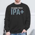My Blood Type Is Ipa クラフトビール Ipa ペールエール スウェットシャツ 高齢者への贈り物