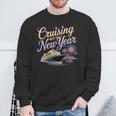 New Year 2026 Cruise Party Celebrations -Adults Black Small Short Sleeve Crew Collar Straight Fit Polyester 100 Unique New Year's Eve Cruise Sweatshirt Gifts for Old Men