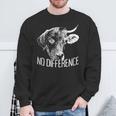 No Difference ワンライフ 違いはありません ベジタリアン 動物愛好家 ビーガン 長袖tシャツ スウェットシャツ 高齢者への贈り物