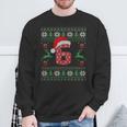 Number 6 67 Meme Ugly Xmas Christmas Sweater Couple Sweatshirt Gifts for Old Men