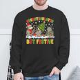 Overstimulated But Festive Opossum Ugly Sweater Christmas Sweatshirt Gifts for Old Men