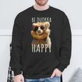 Be Quokka Happy クオッカ・ビー・クオッカ・ハッピー＆クオッカとスマイル スウェットシャツ 高齢者への贈り物