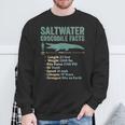 Saltwater Crocodile Facts Diagram Statistics Info Sweatshirt Unisex Gifts for Old Men Saltwater Crocodile Facts Diagram Statistics Info Sweatshirt Unisex Gifts for Old Men