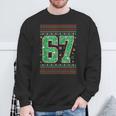 Santa Says 67 Christmas Ugly Sweater 6 7 Six Seven Meme Sweatshirt Gifts for Old Men