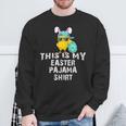 This Is My Easter パジャマシャツ 大人用 キッズ おもしろtシャツ スウェットシャツ 高齢者への贈り物