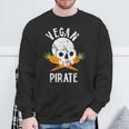 Vegan Pirate Skull And Crossbones But Carrot Sweatshirt Unisex Gifts for Old Men